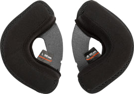 GMAX Cheekpads 35mm helmet accessories set, YM stock size, shown in black with foam padding for helmet comfort and fit.