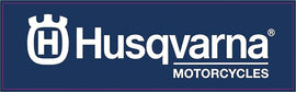 Husqvarna decal graphic by D-COR, 24-inch 8 mil vinyl decal for outdoor equipment with bold Husqvarna branding and design