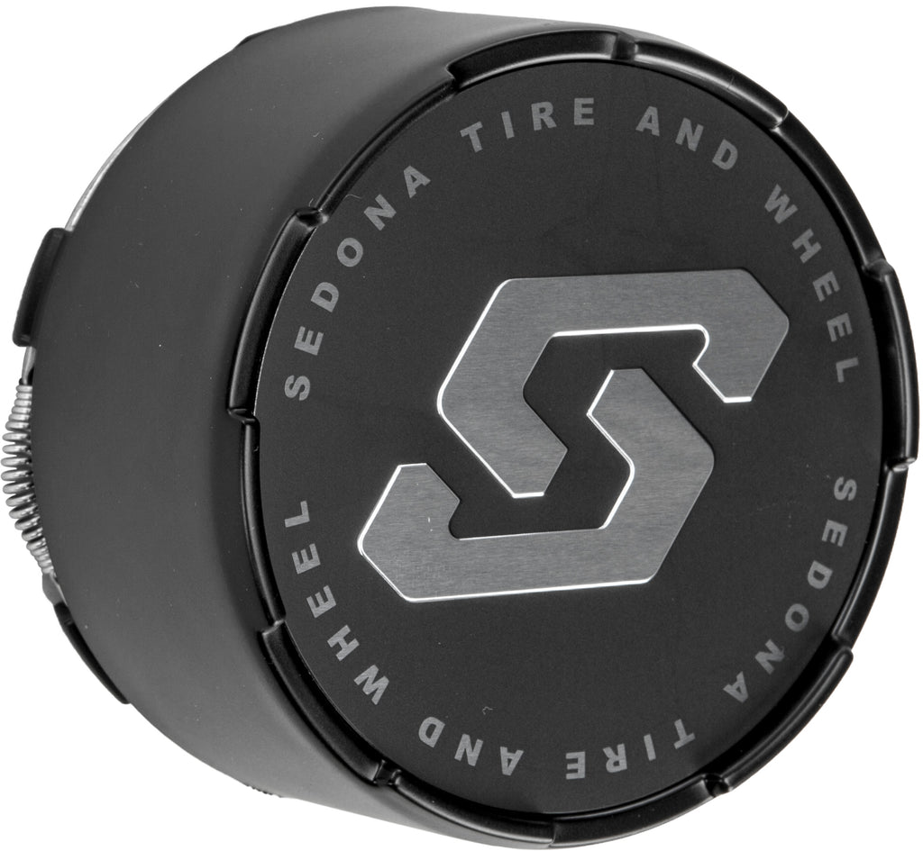 Split 6 Wheel Replacment Cap Black 4/110 4/115