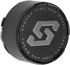 Split 6 Wheel Replacment Cap Black 4/110 4/115