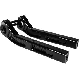 SLYFOX BILLET PULLBACK RISERS BLACK HARLEY DAVIDSON MODELS - The Speed Shop Canada