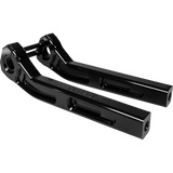 SLYFOX BILLET PULLBACK RISERS BLACK HARLEY DAVIDSON MODELS