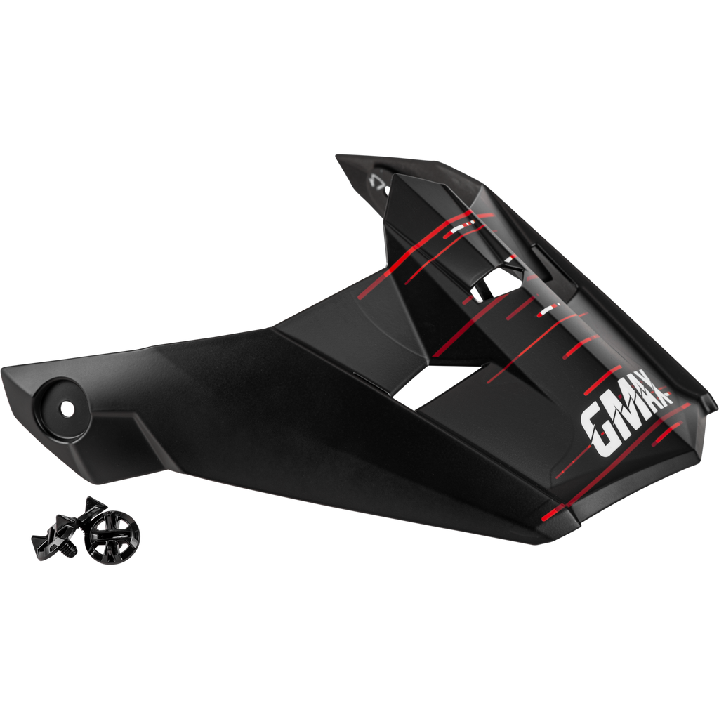 Mx 46 Frequency Off Road Visor Matte Black/Red Md 3x