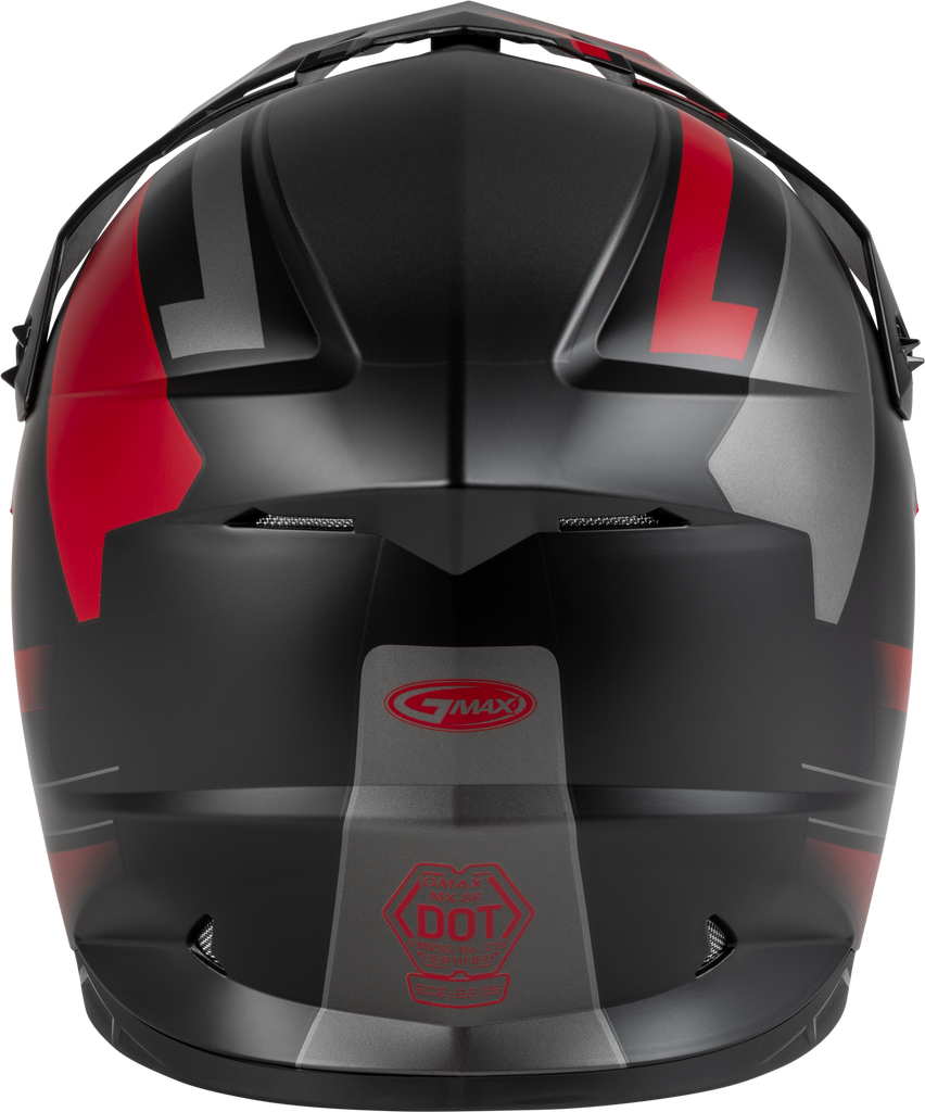 Mx 86 Off Road Fame Helmet Matte Black/Red/Silver Xl