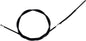 Black Vinyl Rear Hand Brake Cable