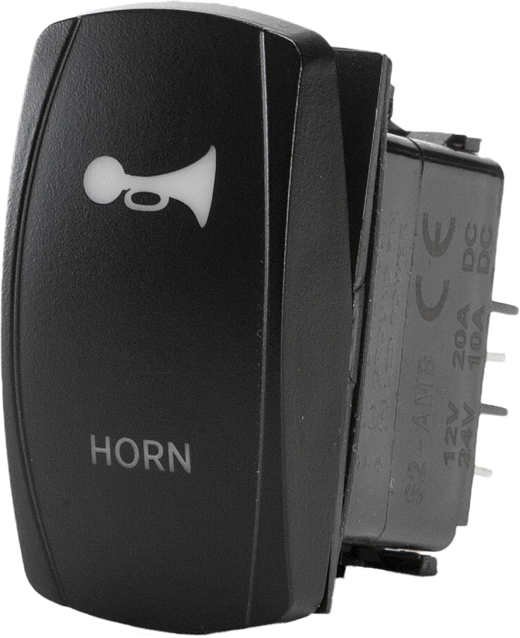 FLIP Horn Accessory Switch Pro Series backlit switch with illuminated controls, designed for vehicle or electronic applications.