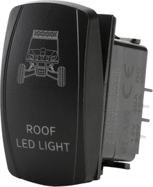 FLIP Rhino Roof LED Lighting Switch Pro Series backlit switch for vehicle lighting control, with a sleek black design and illuminated buttons.