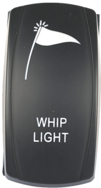FLIP Whip Lighting Switch Pro Series backlit switch with illuminated toggle for easy operation in low light.