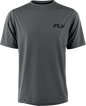 Fly MTB Trail Tee shirt in grey, XL size, showcasing a casual fit and logo design, ideal for mountain biking enthusiasts.