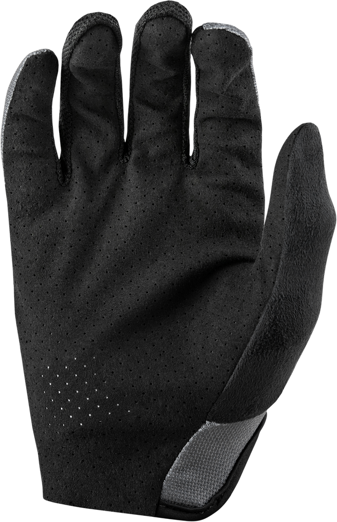 Fly Racing Mesh Gloves in grey and black, size small, showing lightweight breathable fabric and secure wrist closure.
