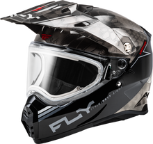Load image into Gallery viewer, Trekker Cw Conceal Helmet Elec Shld Black/Grey/White Lg