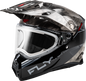 Trekker Cw Conceal Helmet Elec Shld Black/Grey/White Lg