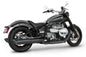 Freedom 4.5-inch slip-on exhaust with sculpted black tip and slash design for motorcycle, black finish, model 82-3506.