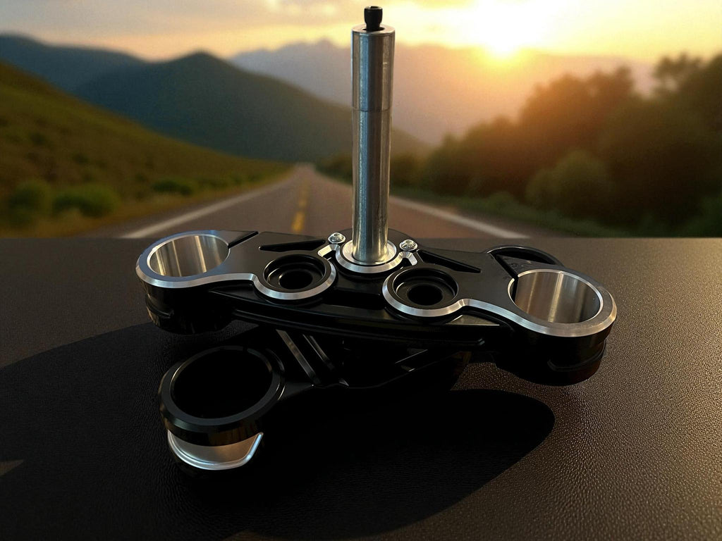VS BILLET TRIPLE CLAMP SET 43MM INVERTED HARLEY DAVIDSON FORKS - The Speed Shop Canada