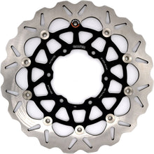 Load image into Gallery viewer, GALFER Wave front brake rotor for motorcycle, 17-5507 model, with ventilated design and stainless steel construction.