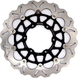 GALFER Wave front brake rotor for motorcycle, 17-5507 model, with ventilated design and stainless steel construction.