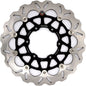GALFER Wave front brake rotor for motorcycle, 17-5507 model, with ventilated design and stainless steel construction.