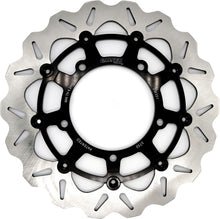 Load image into Gallery viewer, GALFER Wave Front Brake Rotor 17-5508 with vented design for enhanced cooling and braking performance on bicycles.