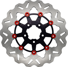 Load image into Gallery viewer, GALFER WAVE FRONT ROTORS 11.8" RED BUTTONS HARLEY MODELS 08-25 - The Speed Shop Canada