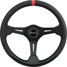 Load image into Gallery viewer, Grant R&amp;P black steering wheel with ultra grip, designed for enhanced control and comfortable handling in vehicles.