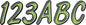 Hardline Series 400 registration kit graphics decals in kiwi green and black, featuring bold design elements and branding details.