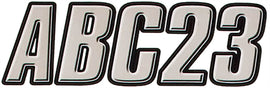 Hardline Series 800 registration kit decals in silver and black, featuring graphics for motorcycle or vehicle applications.