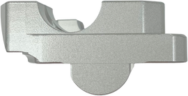 Helibars Tour Silver handlebar risers installed on a BMW motorcycle, providing ergonomic height adjustment for enhanced comfort.