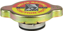 Load image into Gallery viewer, HELIX Zinc Radiator Cap for engine, 16 PSI pressure, shown on a vehicle's radiator with a metal finish and safety valve.