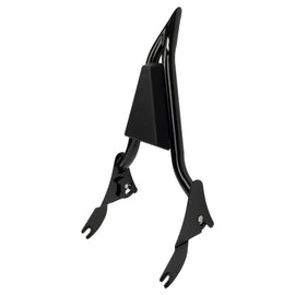 Black detachable Blade backrest by HogWorkz for Harley Davidson Sportster models 2004-2022, shown installed on motorcycle.