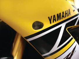 HOTBODIES Flush Mount Signal TS Smoke illumination light, featuring a sleek smoked lens and compact design for motorcycle signals.