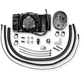 JAGG OIL COOLERS (LOW MOUNT FAN ASSIST) HARLEY BAGGERS 99-16