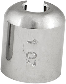 K&L chrome spoked wheel weights, 1 oz each, 10-pack for drive wheels, designed for balanced motorcycle or bicycle wheels.
