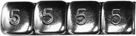 K&L Drive wheel weights, 5 gram chrome, 360-piece box for balancing vehicle wheels, durable and precise.