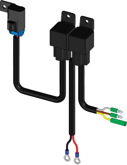 KFI wire harness for hydraulic actuator, compatible with KFI accessories, showing detailed electrical connections and wiring.