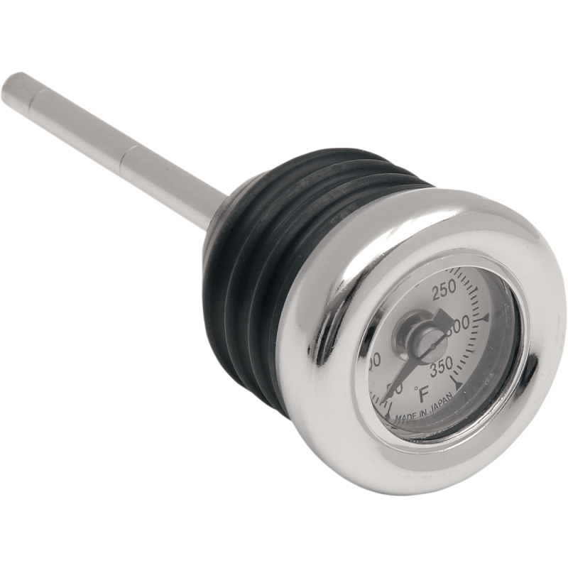 KOSO America oil tank dipstick for Harley Davidson Softails, KOSO Drag Specialties temperature oil dipstick for Harley models