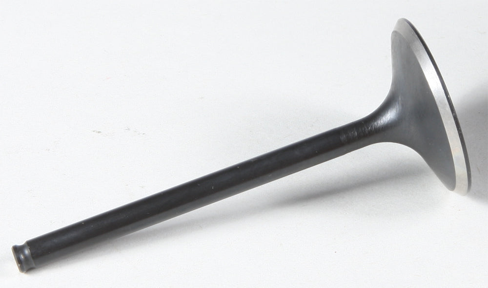 KPMI Black Diamond intake valve for engine, showing the durable black diamond coating and precision-machined metal construction.