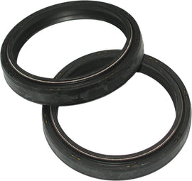 KYB suspension fork oil seal 138-0071, close-up of black rubber seal for motorcycle or bike suspension fork.