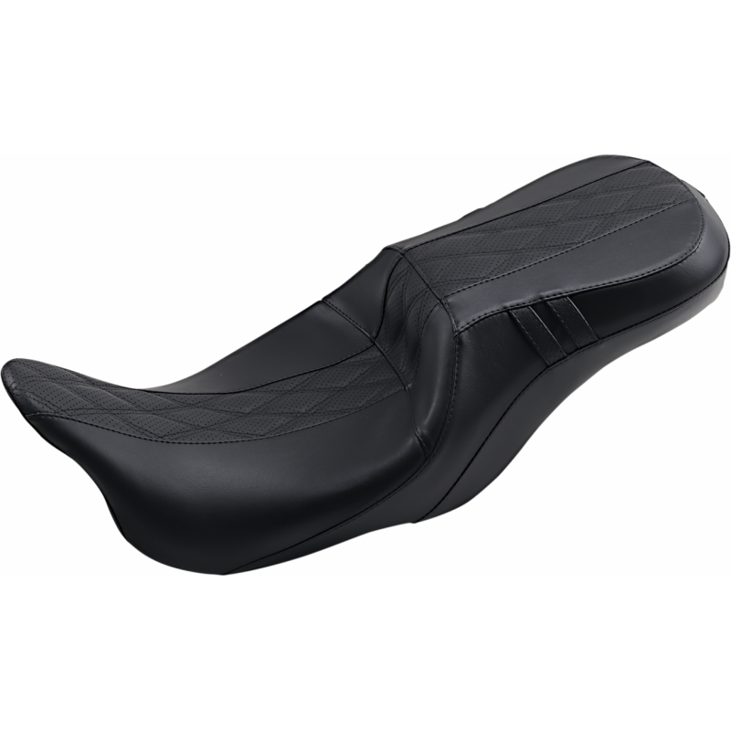 LEPARA OUTCAST 2 UP SEAT DD INLAY BLACK HARLEY BAGGERS 08-23 - The Speed Shop Canada
