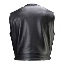 Load image into Gallery viewer, MILWAUKEE LEATHER MENS LOW KEY BLACK LEATHER VEST - The Speed Shop Canada