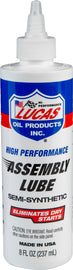 LUCAS Semi-Synthetic Assembly Lube 8 oz bottle, automotive lubricant for engine assembly, packaged in case of 12.