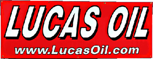 LUCAS Banner 58-5396 promotional display with bold graphics and branding, ideal for marketing events or storefronts.