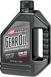 Maxima Hypoid Synthetic Gear Oil 75W90 1L bottle, automotive gear oil for smooth transmission performance.
