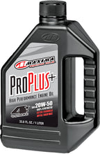 Load image into Gallery viewer, Maxima Proplus Oil 4T 20W50 1L bottle, automotive engine oil from Maxima, with label and cap visible.