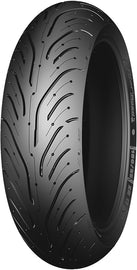 Michelin Pilot Road 4 rear motorcycle tire, 180/55ZR17, radial tubeless, ideal for sport and touring bikes.
