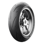 Michelin Power GP2 rear motorcycle tire 200/55ZR17 radial tire with W speed rating, black rubber tread, and sidewall branding.