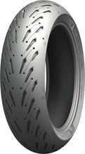 Load image into Gallery viewer, Michelin Road 5 Rear Tire 190/50ZR17 radial tire with 73W load capacity for motorcycle riding, shown mounted on wheel.
