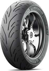 Michelin Road W Gt rear tire, 200/55R16 size, radial design, 77H load rating, tubeless, outdoor vehicle tire with tread pattern