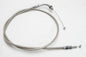 Motion Pro Armor Coat throttle pull cable for motorcycle control lines, with reinforced outer jacket for durability.