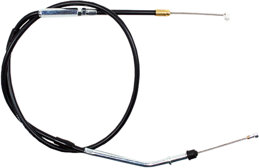 Motion Pro black vinyl clutch cable for motorcycles, durable hydraulic control line with secure fittings.
