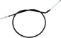 Motion Pro black vinyl clutch cable for motorcycle hydraulic control lines, featuring durable construction and precise fitting.
